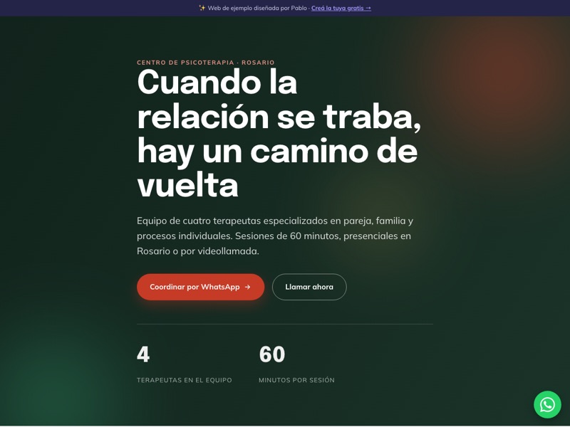 Web de ejemplo: Espacio Aitué